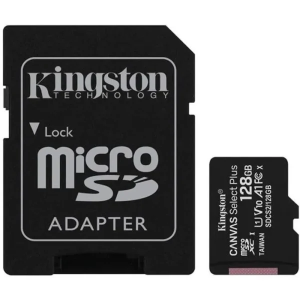 Carte mémoire Kingston Canvas Select Plus 128 Go MicroSDXC UHS-I
