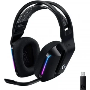 Casque gaming Logitech G733 Lightspeed Black sans fil avec micro et RGB